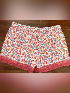 Vineyard Vines Floral Print Elastic Waist Shorts NWT Lined S-L 100% Cotton